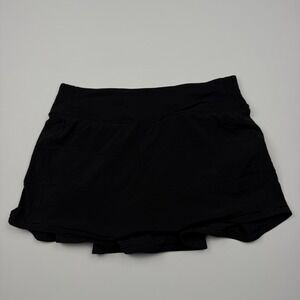 Lululemon Pace Rival Skirt Skort Womens 4 Black Athletic Running Tennis